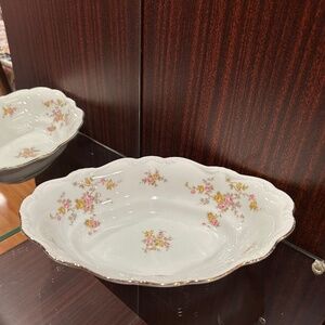 Johann Haviland MICHELE Oval Vegetable Bowl 10.75" Long 7.5" Wide 2.5" High